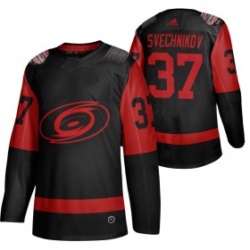 Carolina Hurricanes Andrei Svechnikov 37 Adidas 2021 Stadium Series Authentic Shirt - Mannen